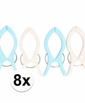 8x handdoek anti wind grote klemmen 10157299